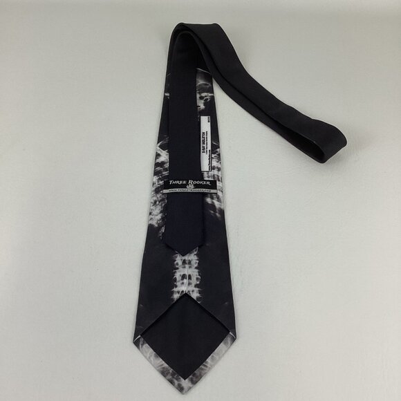 Three Rooker X-Ray Skeleton Necktie Novelty Neckwear Doctor Bones Halloween - Picture 4 of 6
